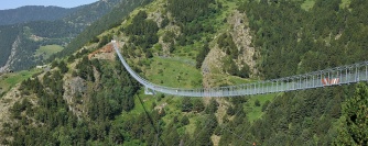 Visit the Tibetan Bridge of Canillo in Andorra