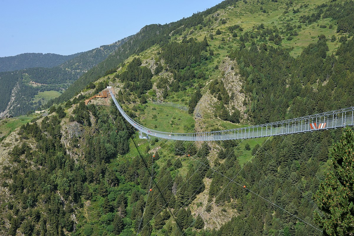 Visit the Tibetan Bridge of Canillo in Andorra